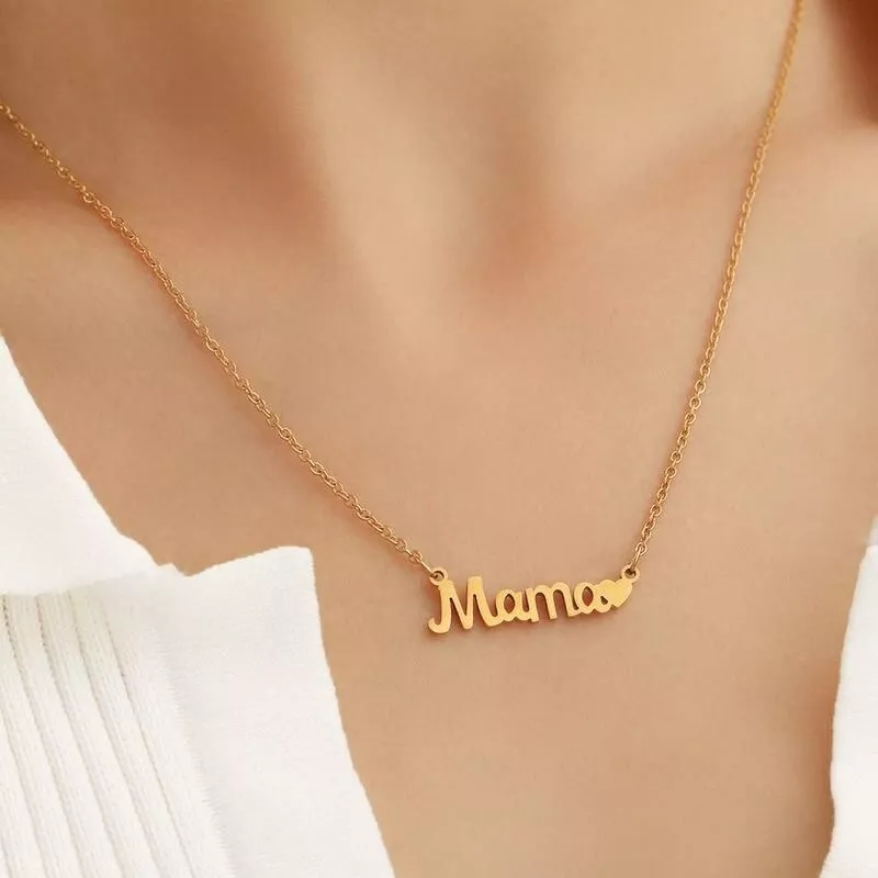 Stainless Steel Necklaces Mama Love Heart Letter Pendant Fashion Collar Chain Mother's Day Necklace For Women Jewelry Mama Gifts Stainless Steel Necklaces Mama Love Heart Letter Pendant Fashion Collar Chain Mother's Day Necklace For Women Jewelry Mama Gifts